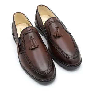Eminent Casual Leather - Breathable Memory Insole Shoes - Brown