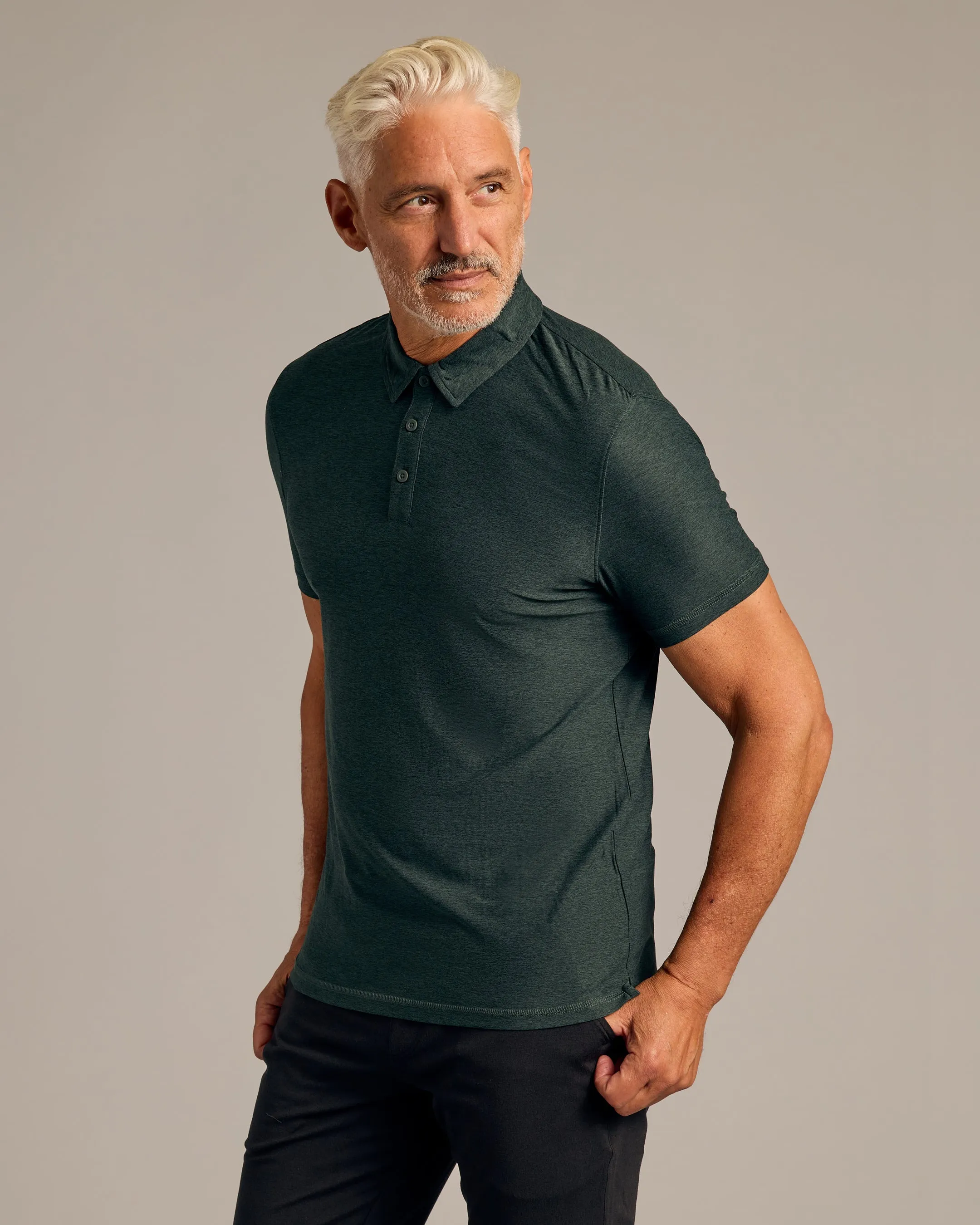 Forest Gray Active Training Top and Bottom 3-Pack