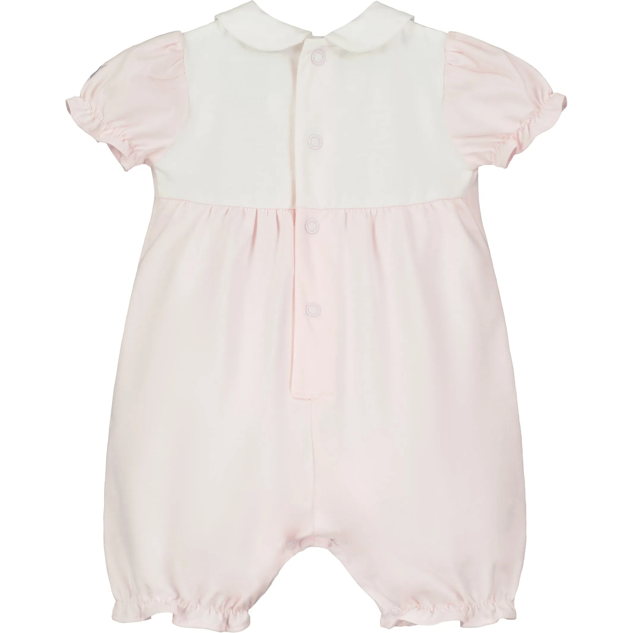 Freda Heart Embroidery Girls Romper