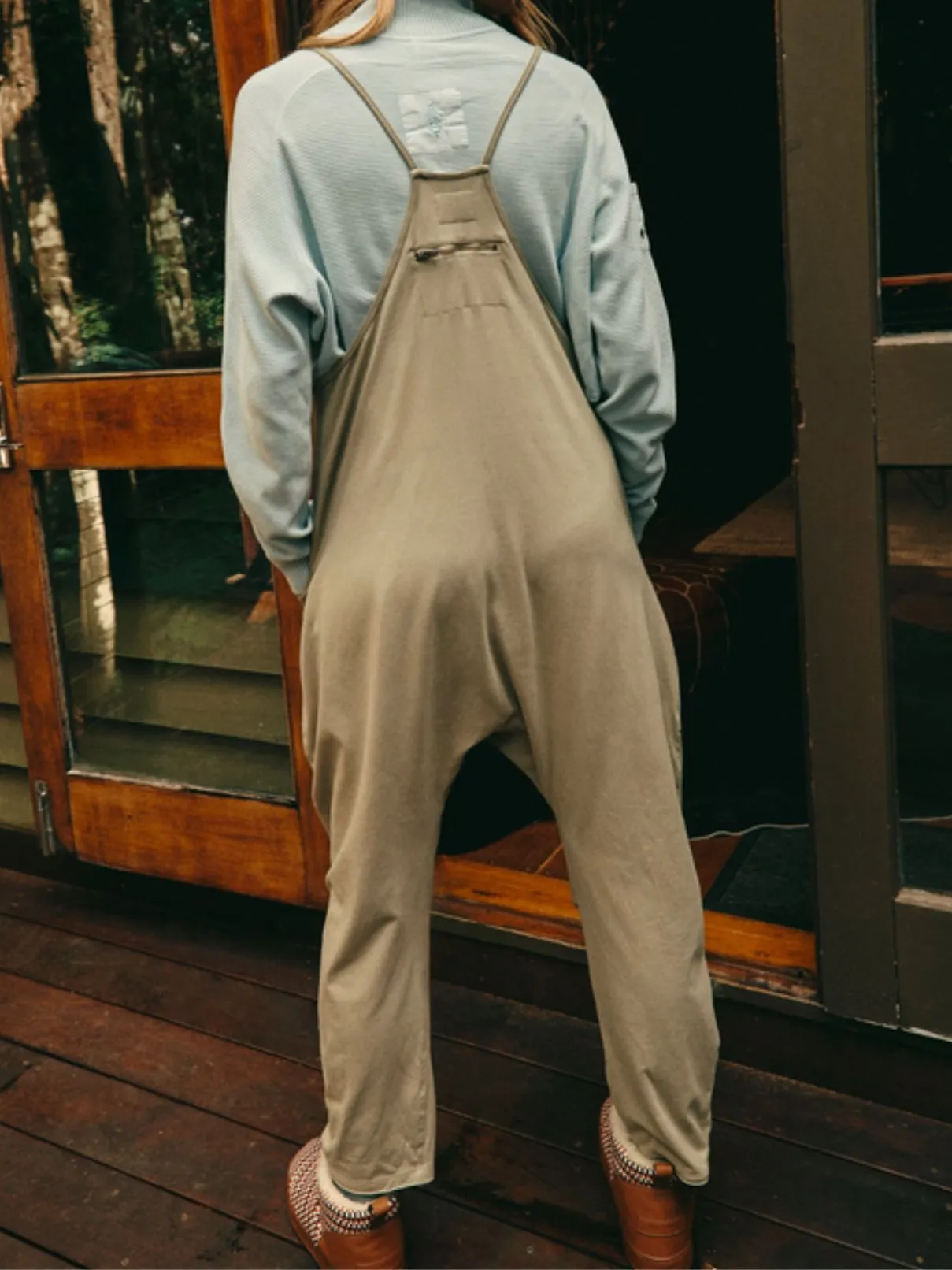 Free People Hot Shot Onesie  in Sage Stone