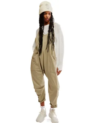 Free People Hot Shot Onesie  in Sage Stone