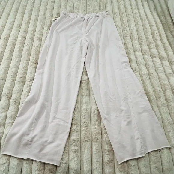 FREE PEOPLE INTIMATLEY Don't Wait Up Lounge Pants Grey Lilac Combo S NWT FP-160