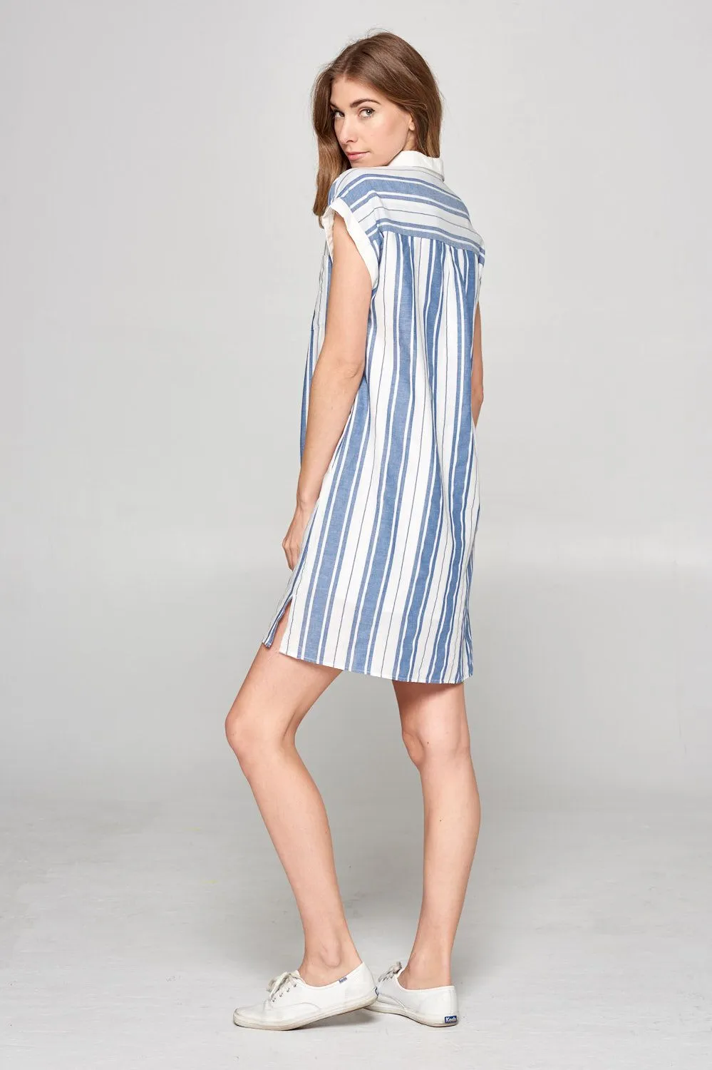 Fun with Stripes Shirt Dress