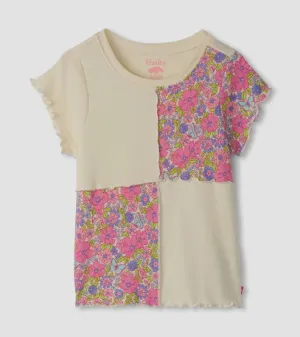 Groovy Flowers Patchwork Tee