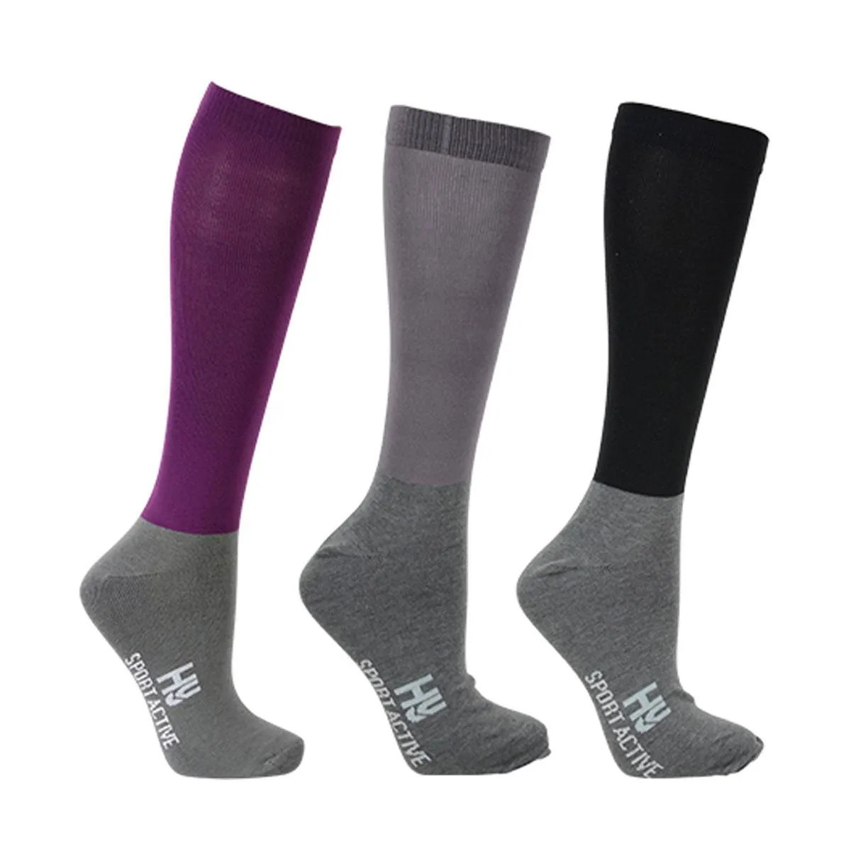 Hy Sport Active Horse Riding Socks (Pack of 3)