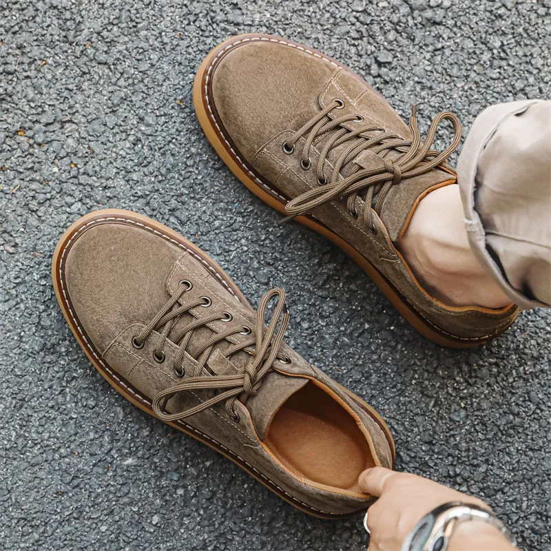Japanese-style Retro Casual Shoes Men's Platform Joker Martin Boots