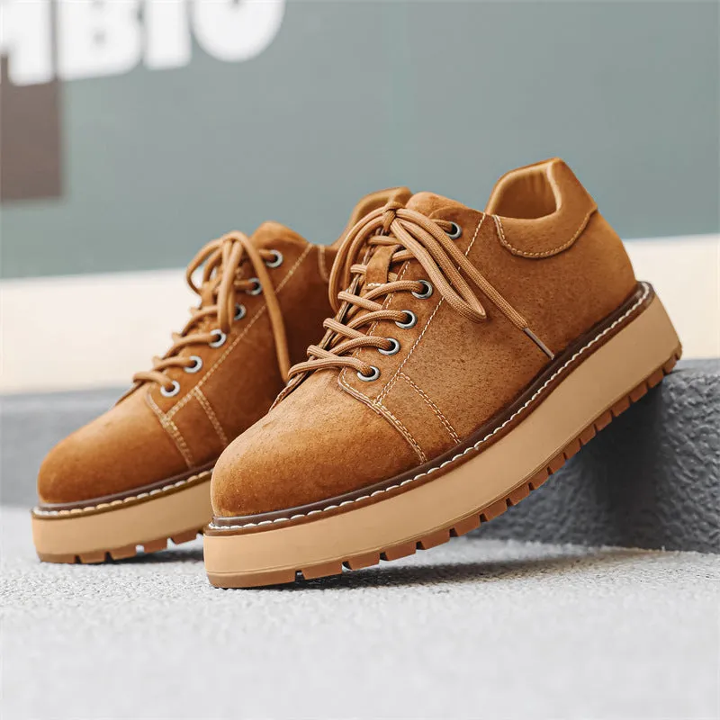 Japanese-style Retro Casual Shoes Men's Platform Joker Martin Boots