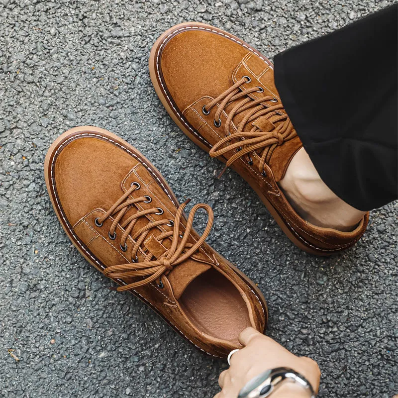 Japanese-style Retro Casual Shoes Men's Platform Joker Martin Boots