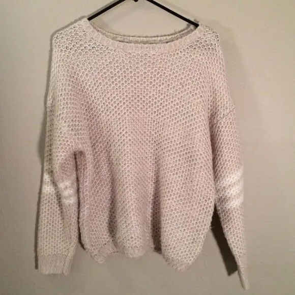 ✨Jessica Simpson Tan Knit Crewneck Chunky Sweater✨