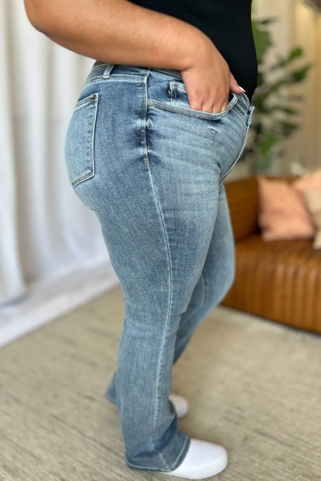Judy Blue Mid Rise Bootcut Jeans