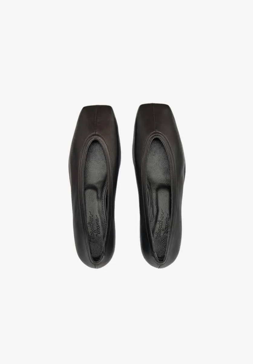 Julie leather ballet flats
