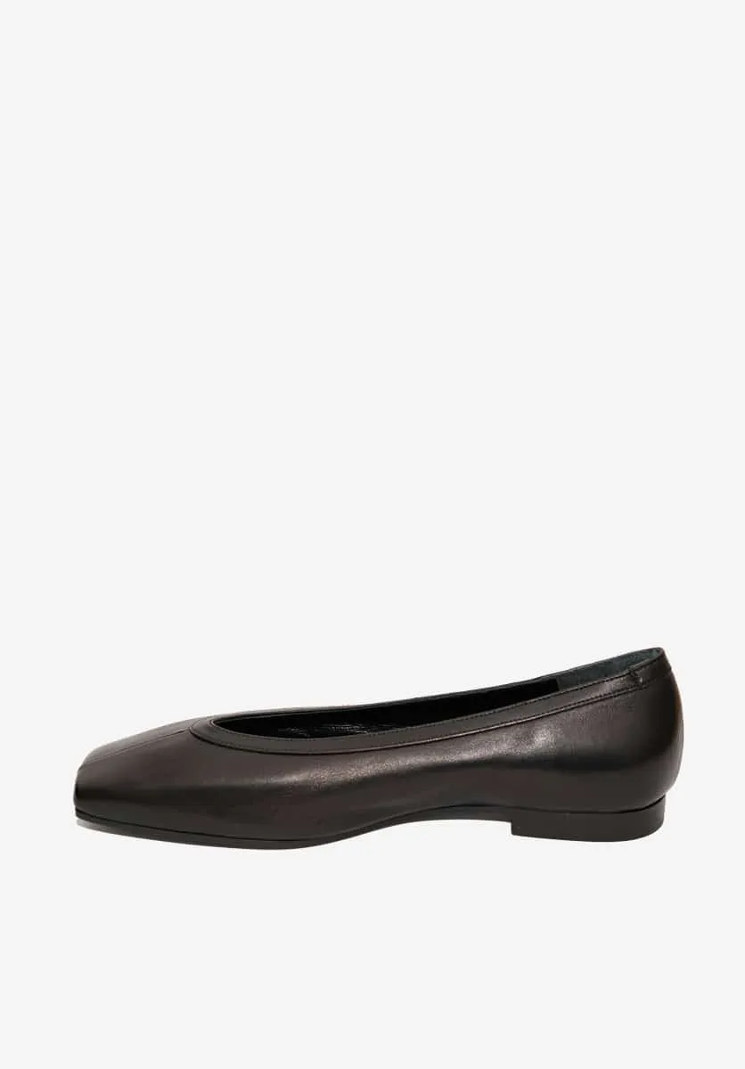 Julie leather ballet flats