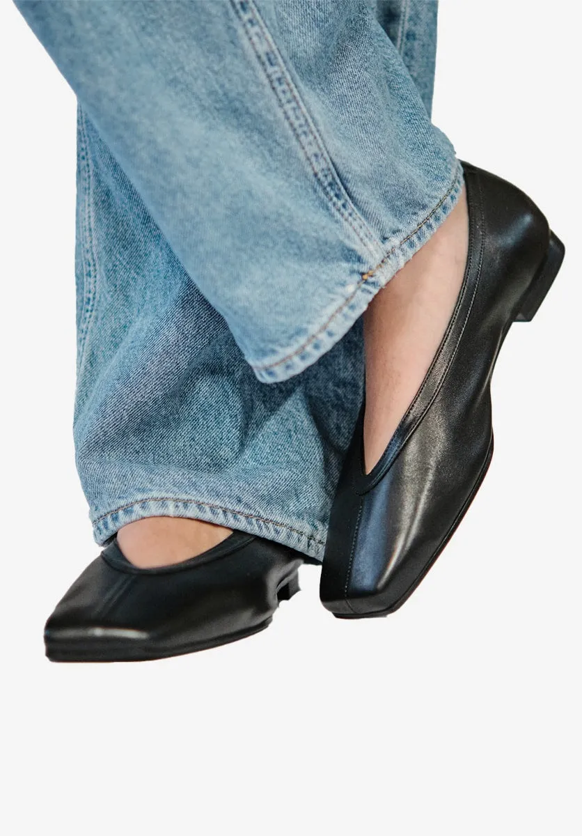 Julie leather ballet flats