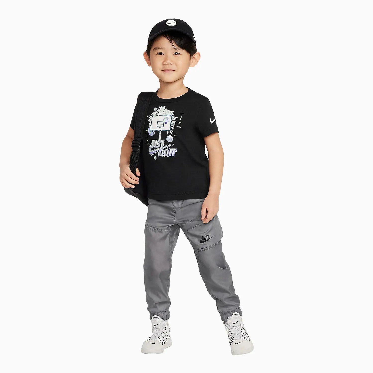 Kid's Palm Tree Hoop Just Do It T-Shirt