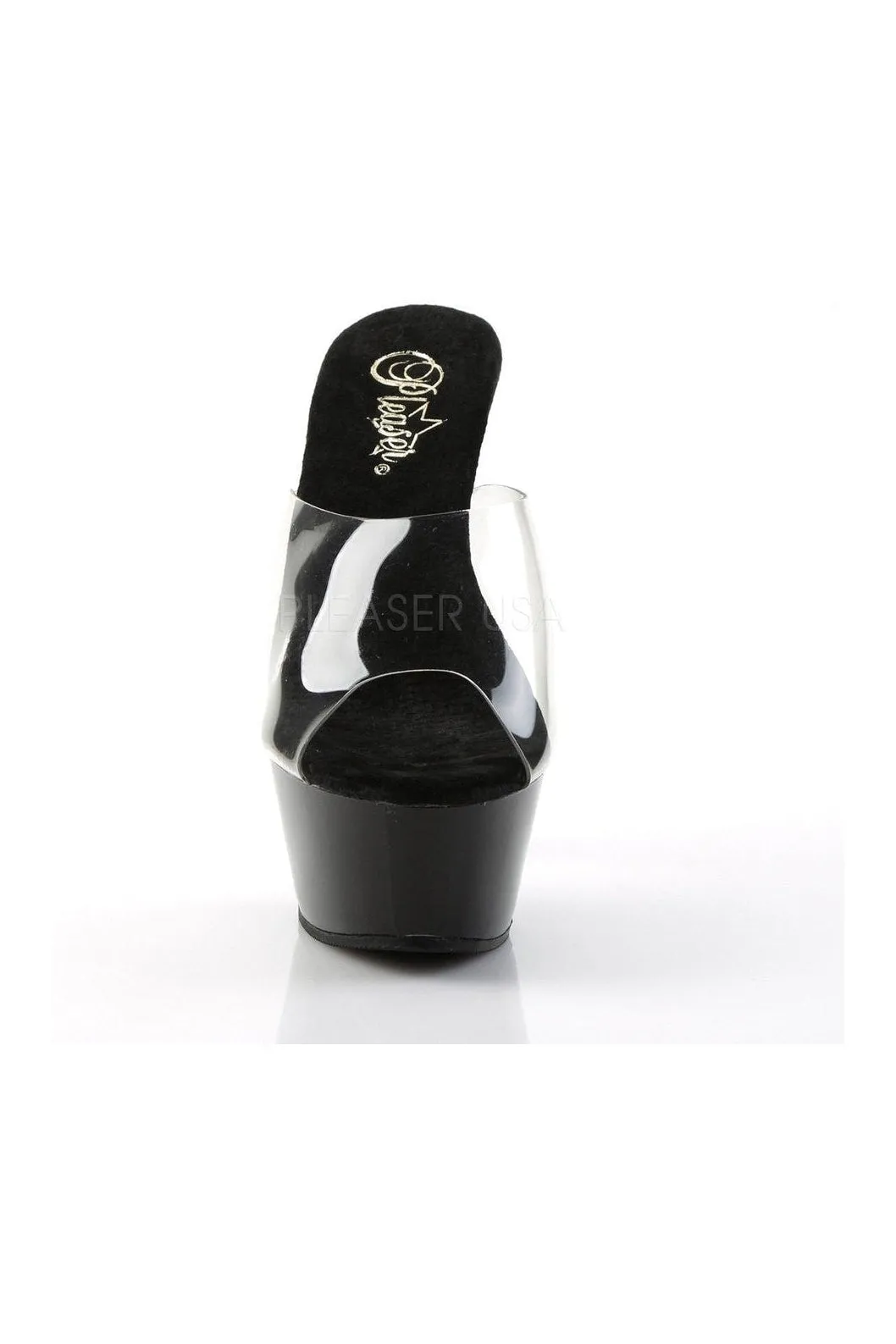 KISS-201 Platform Sandal | Black Vinyl