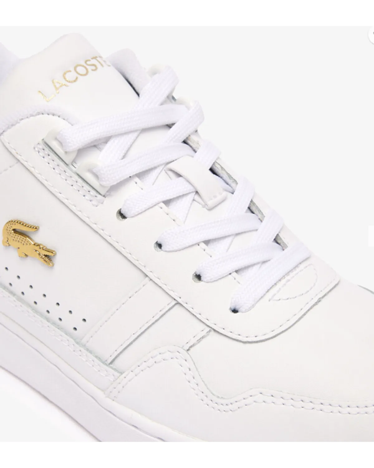 Lacoste T-Clip Sneaker - White/Gold