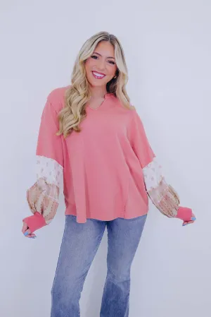 ***Laura Long Sleeve ColorBlock Top- 3 Colors SAMPLE