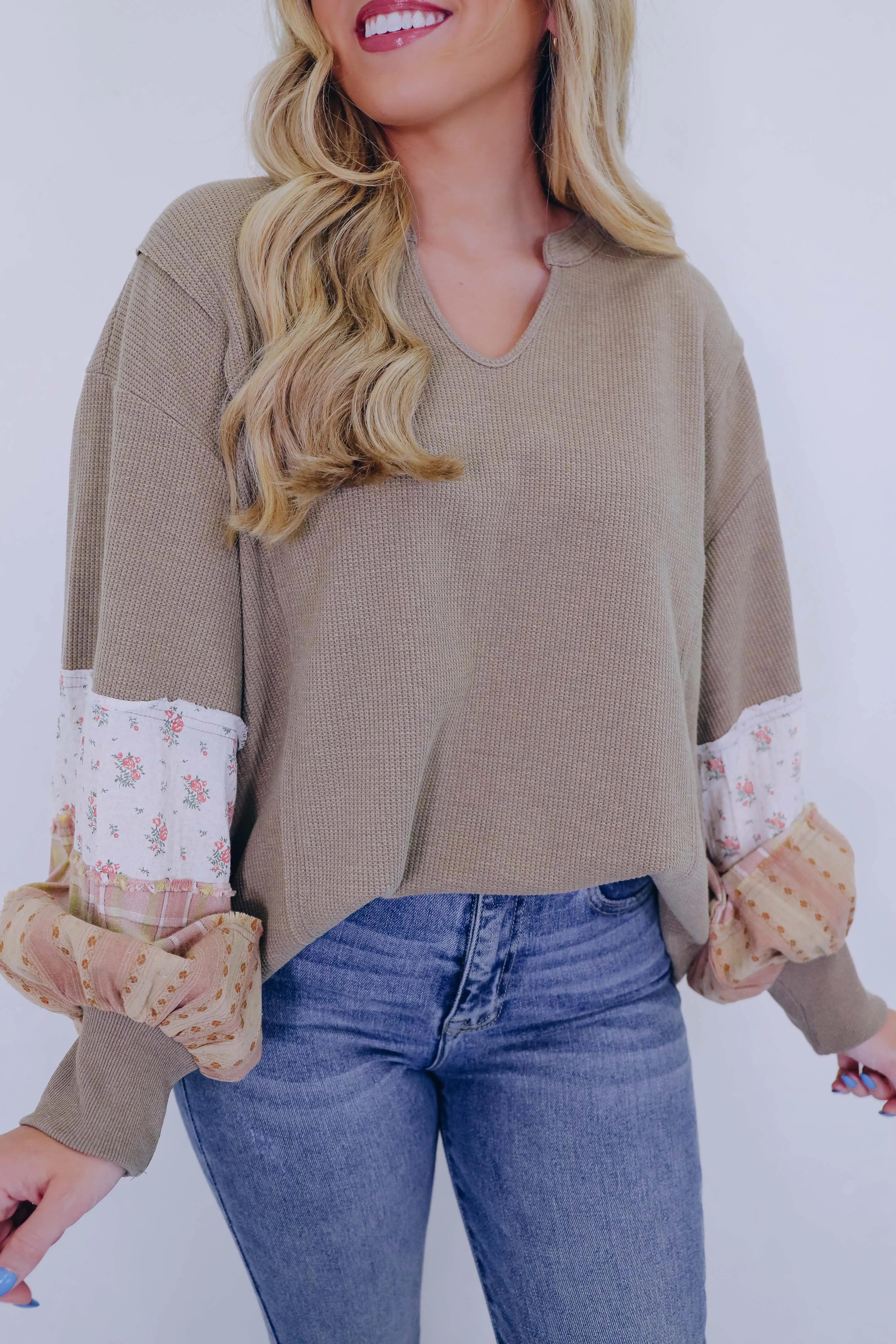 ***Laura Long Sleeve ColorBlock Top- 3 Colors SAMPLE