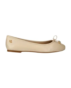 Lauren By Ralph Lauren Jayna Beige Flat Ballet Shoes