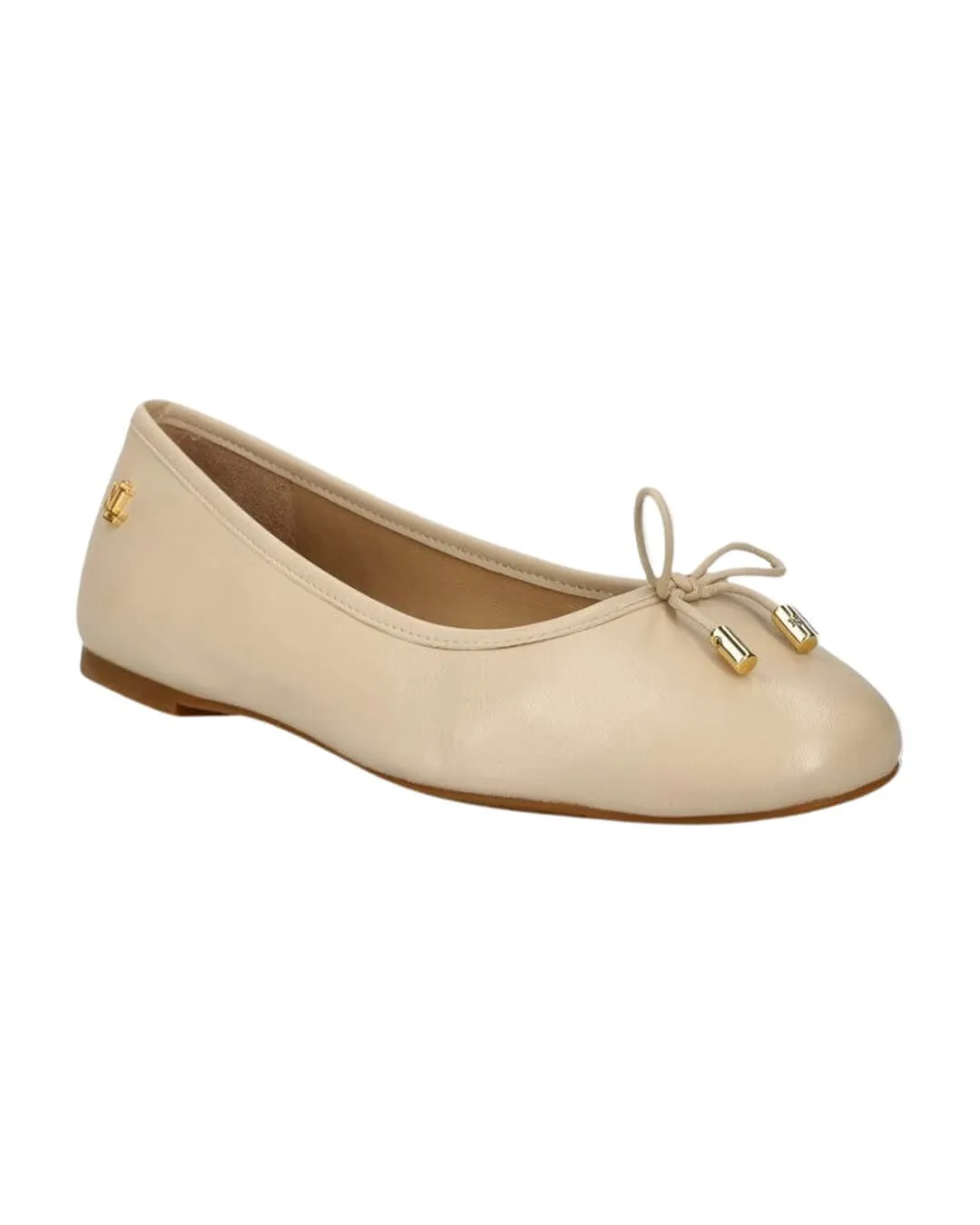Lauren By Ralph Lauren Jayna Beige Flat Ballet Shoes