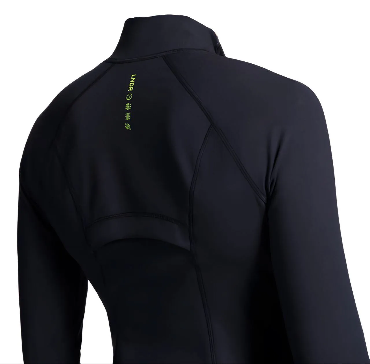 LNDR Women's Black Long Sleeve Zip Sprinter Jacket #AJ984 NWT