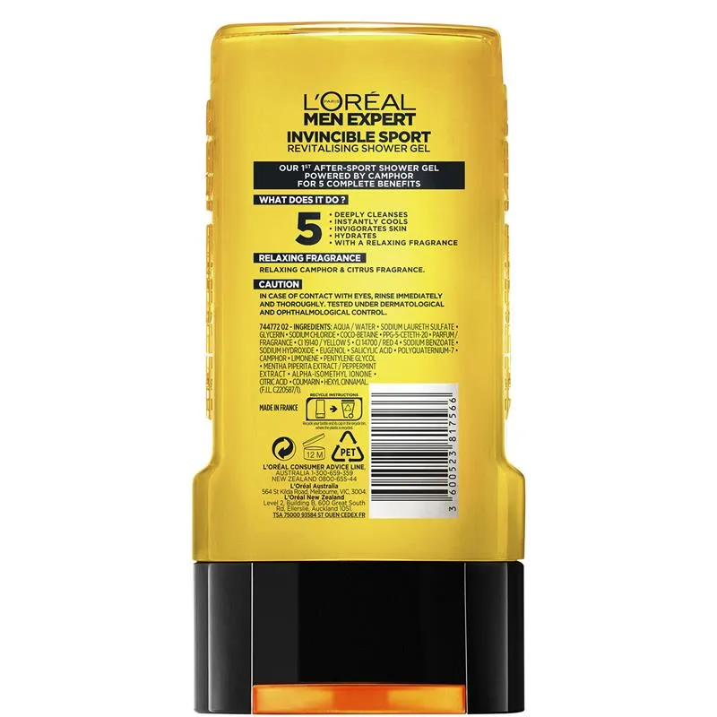 L'Oreal Men Expert Invincible Sport Shower Gel 300mL