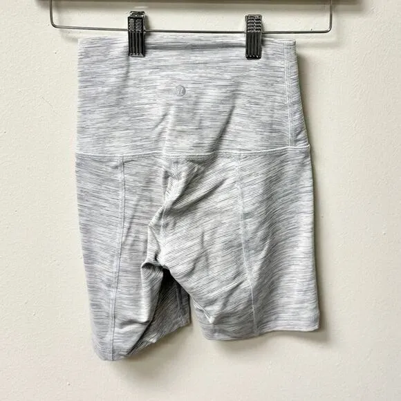 Lululemon Align Yoga Short 8&quot; Wee Are From Space Nimbus Battleship Women's US 2