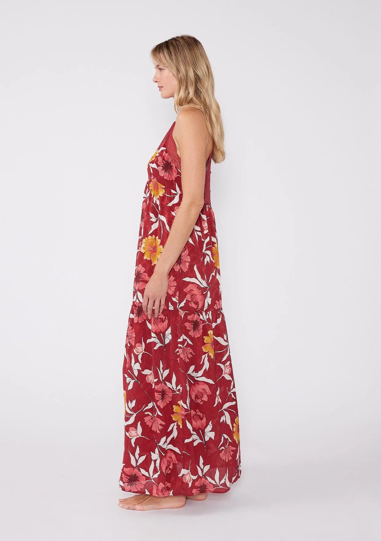 Macara Floral Tiered Maxi Dress