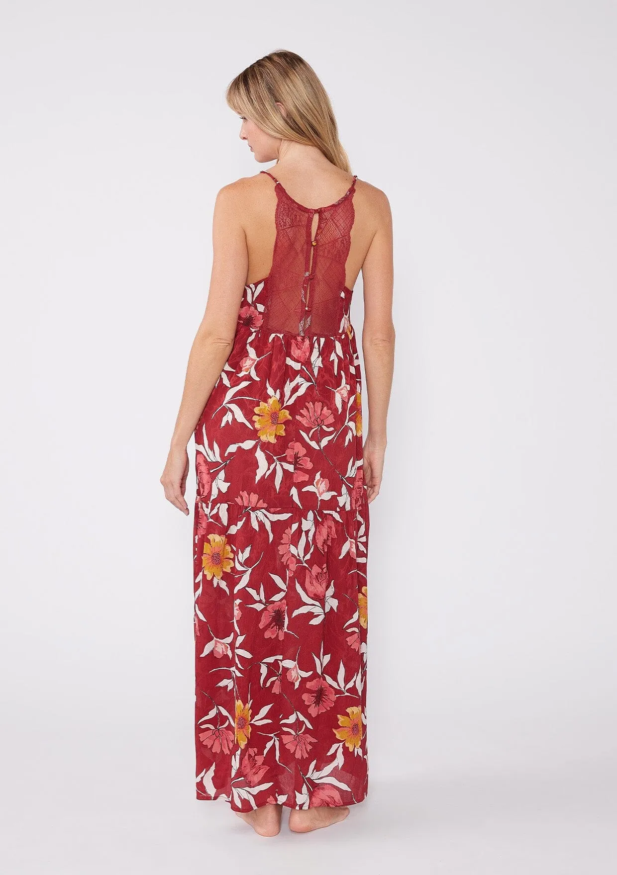 Macara Floral Tiered Maxi Dress