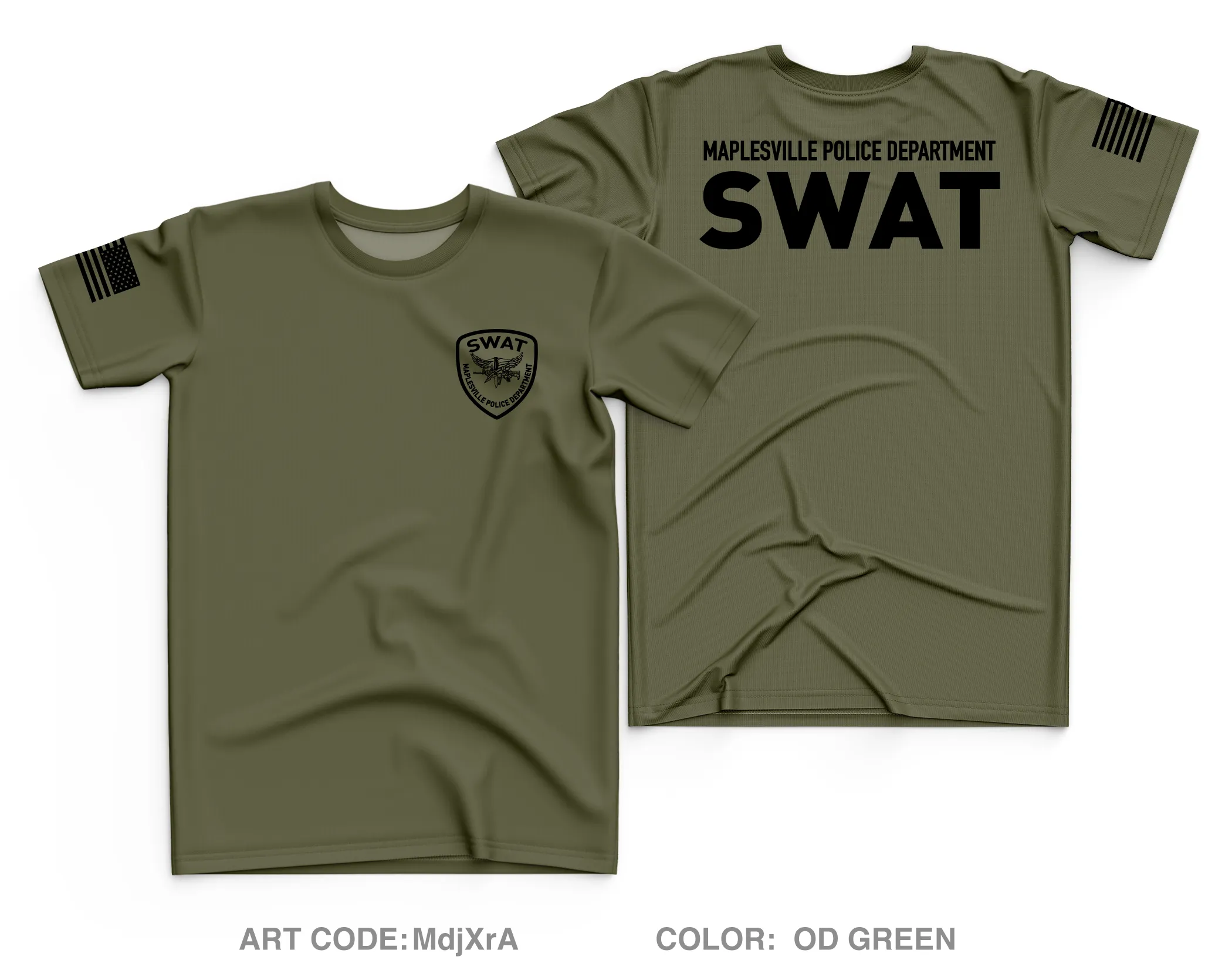 Maplesville Police Department Core Men's SS Performance Tee - MdjXrA