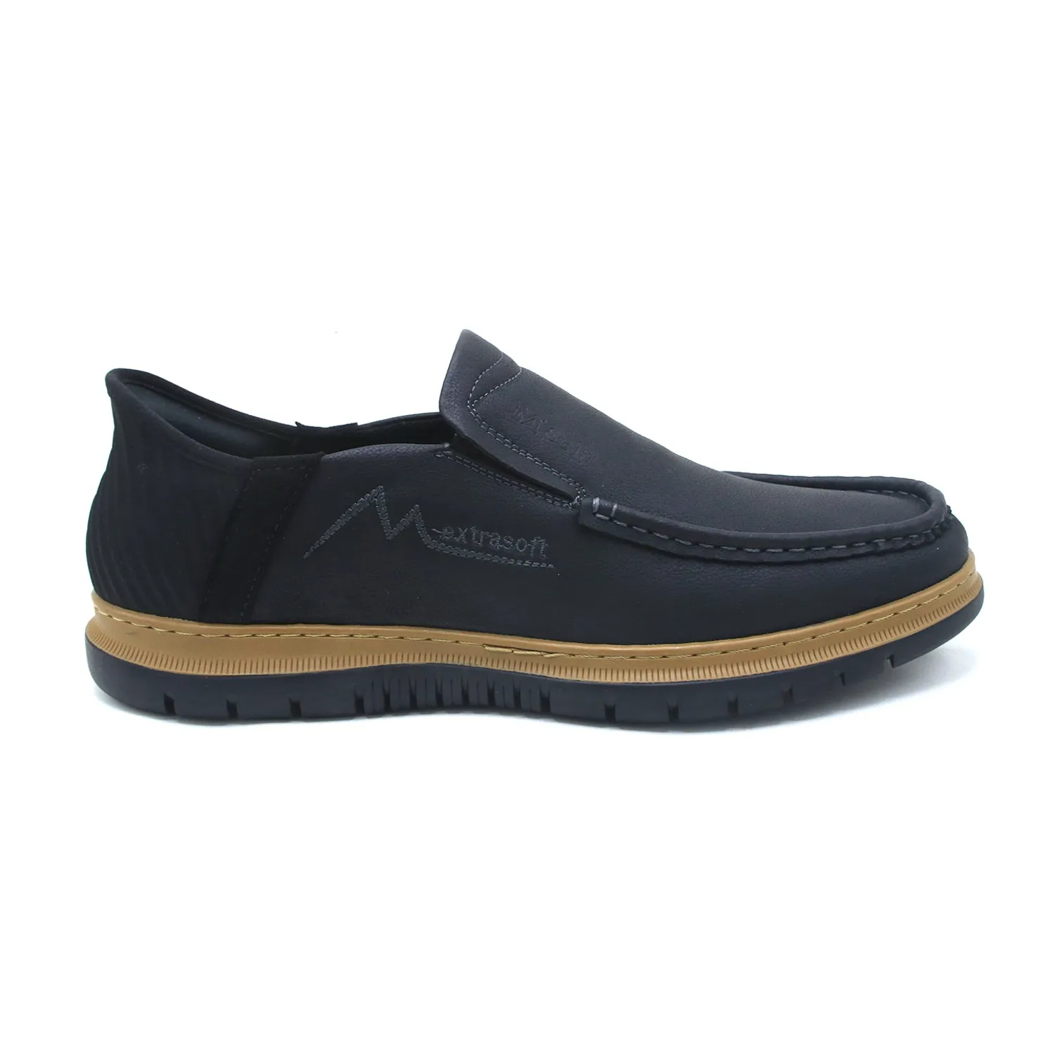 Mark Fairwale Extra Soft Slip On Casual Shoes - Black