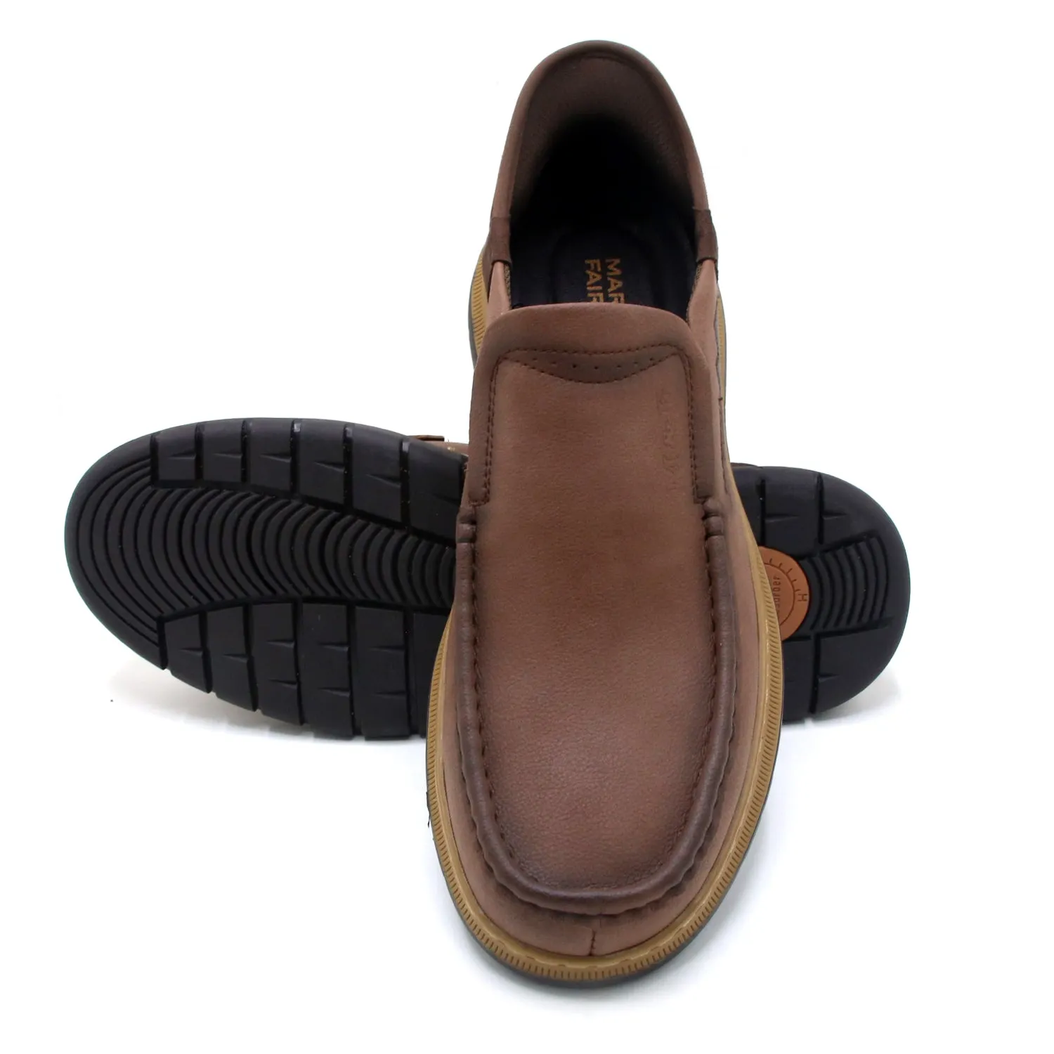 Mark Fairwale Extra Soft Slip On Casual Shoes - Brown