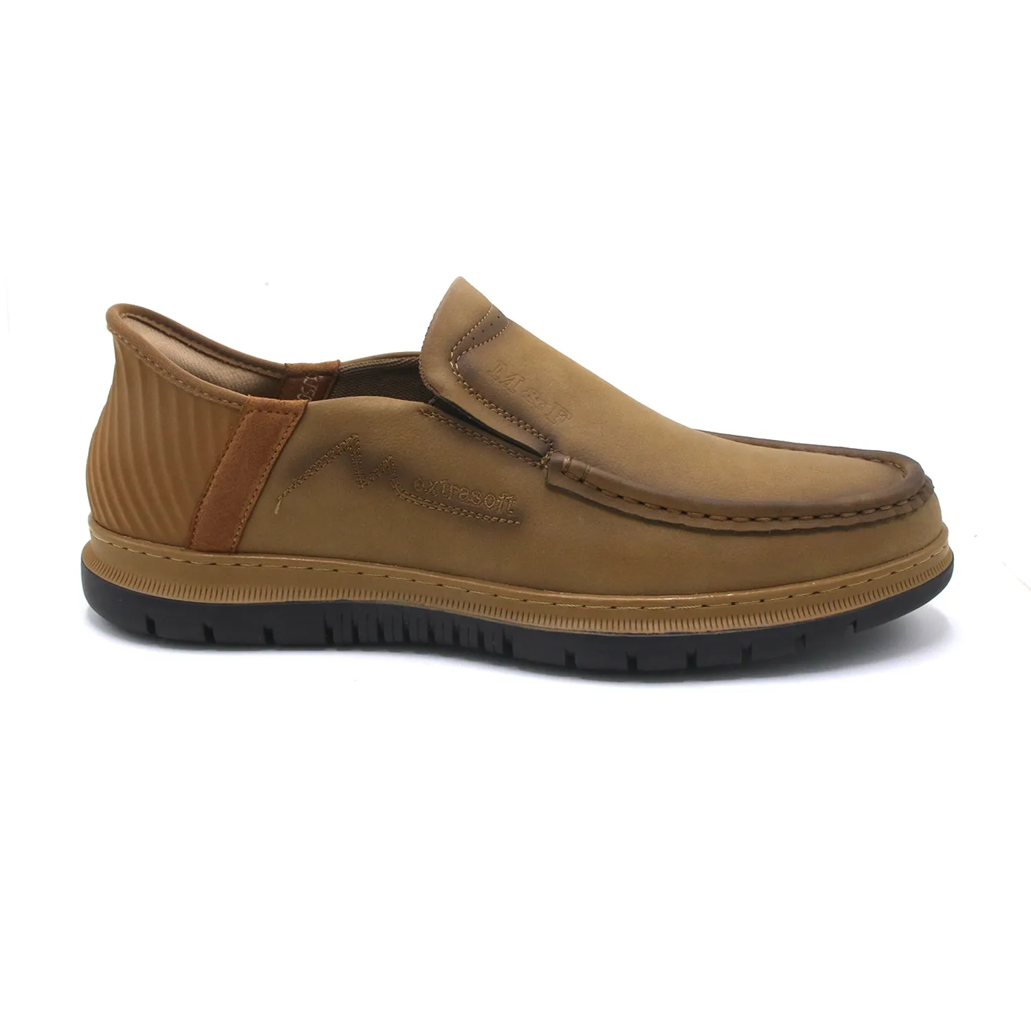 Mark Fairwale Extra Soft Slip On Casual Shoes - Khaki