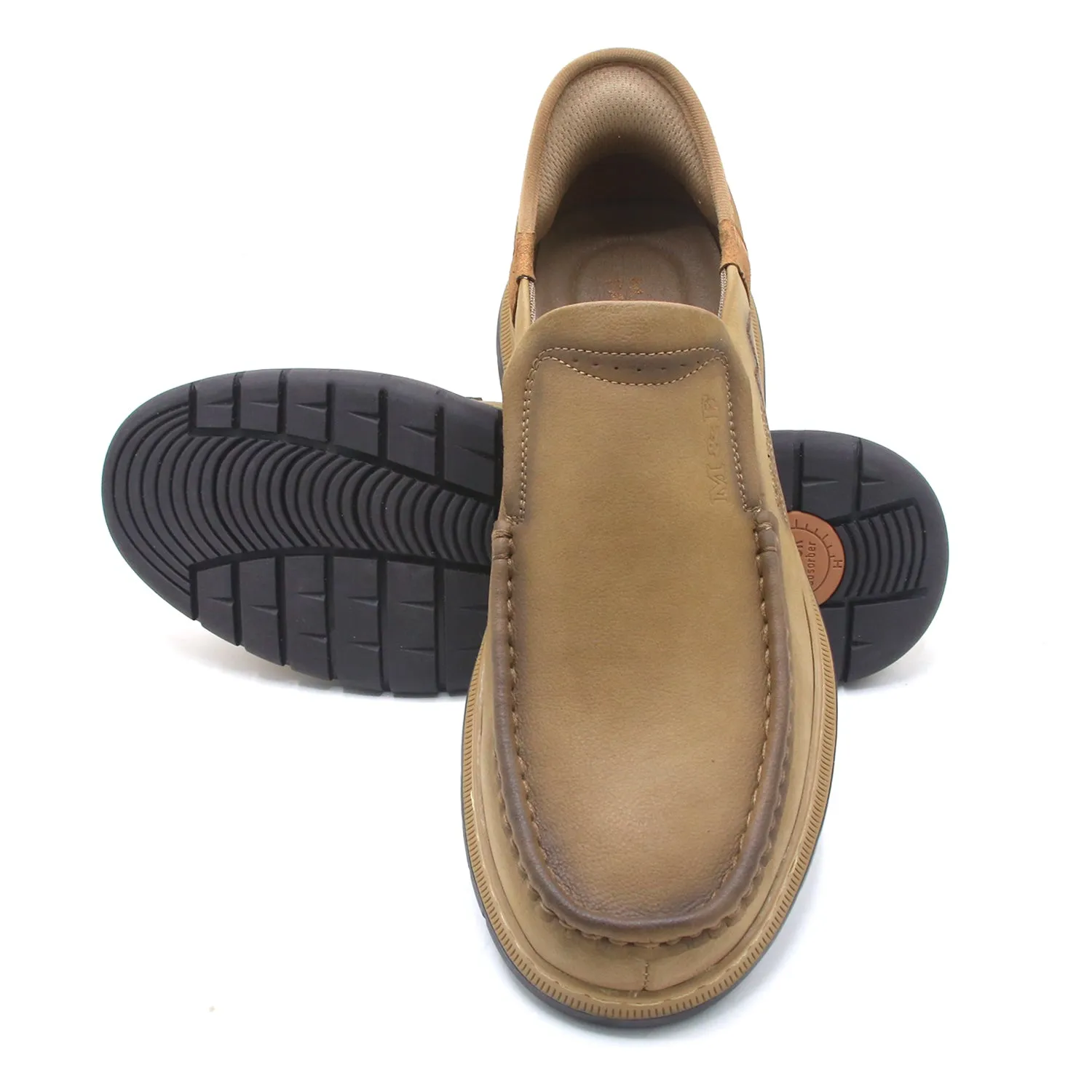 Mark Fairwale Extra Soft Slip On Casual Shoes - Khaki