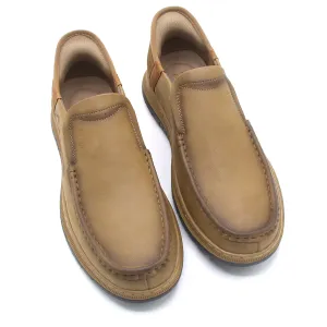 Mark Fairwale Extra Soft Slip On Casual Shoes - Khaki