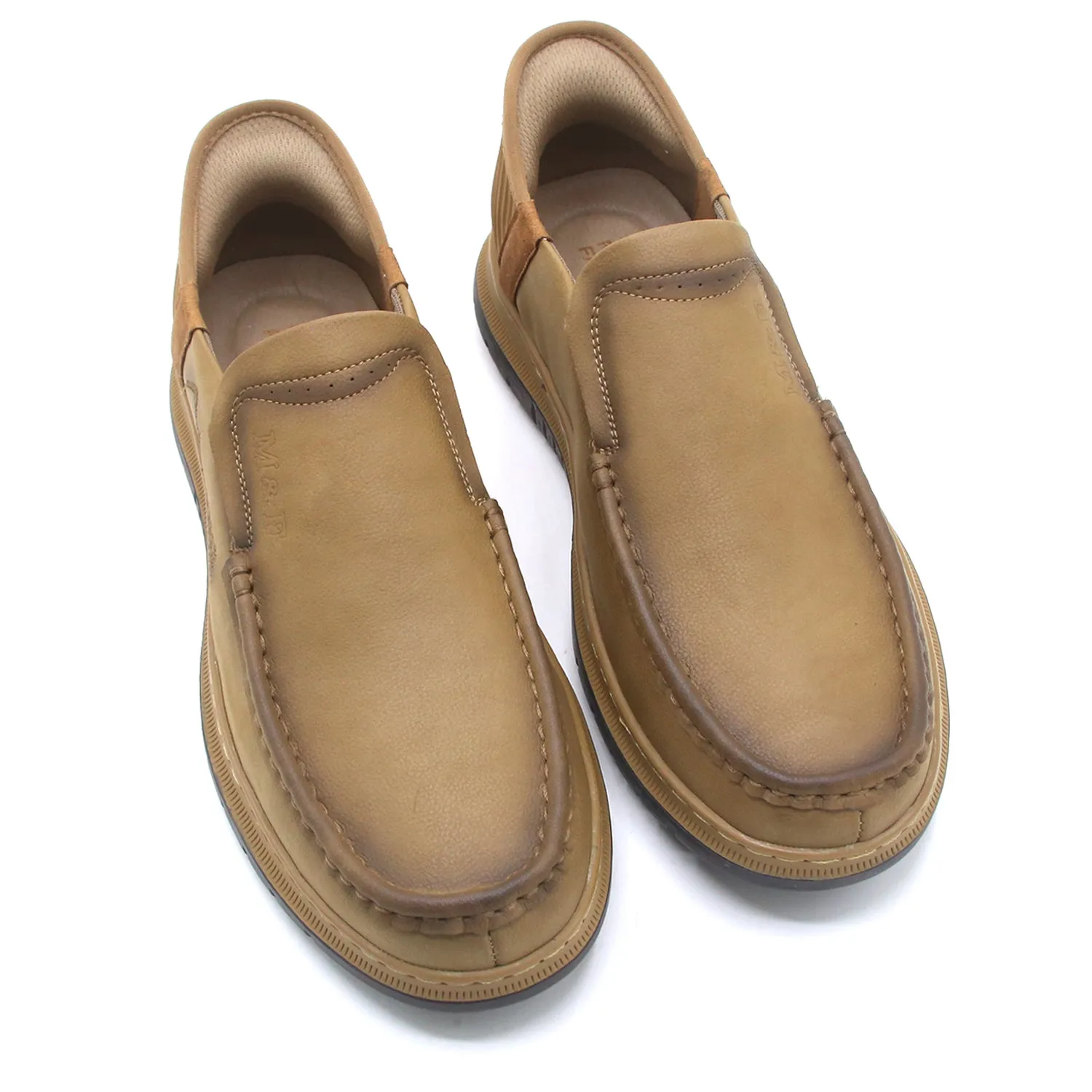 Mark Fairwale Extra Soft Slip On Casual Shoes - Khaki