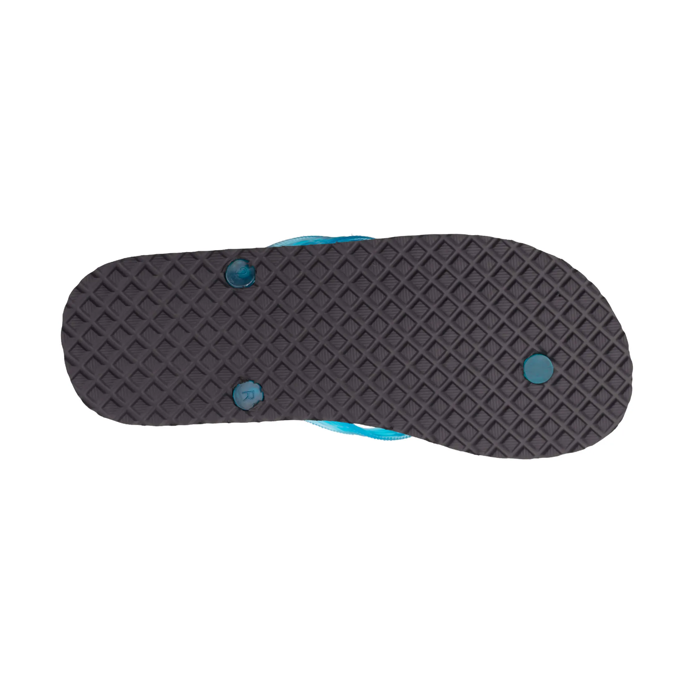 Massage Men's Translucent Turquoise Strap Slippah