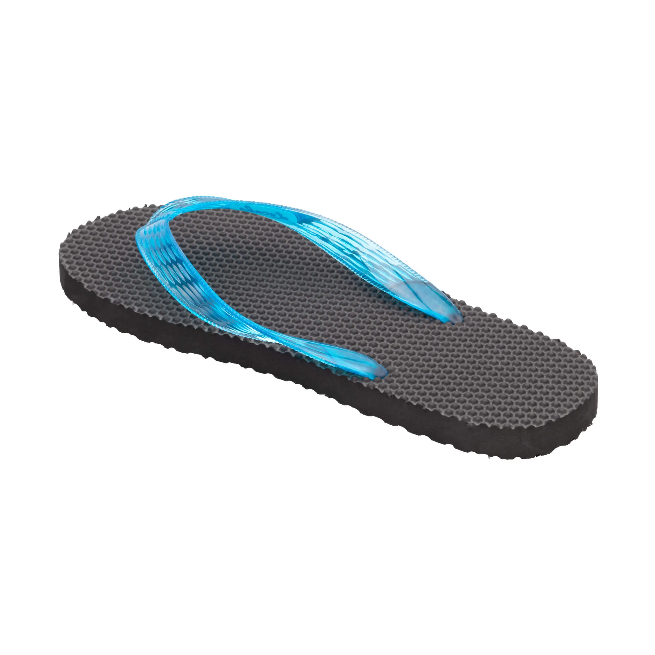 Massage Men's Translucent Turquoise Strap Slippah