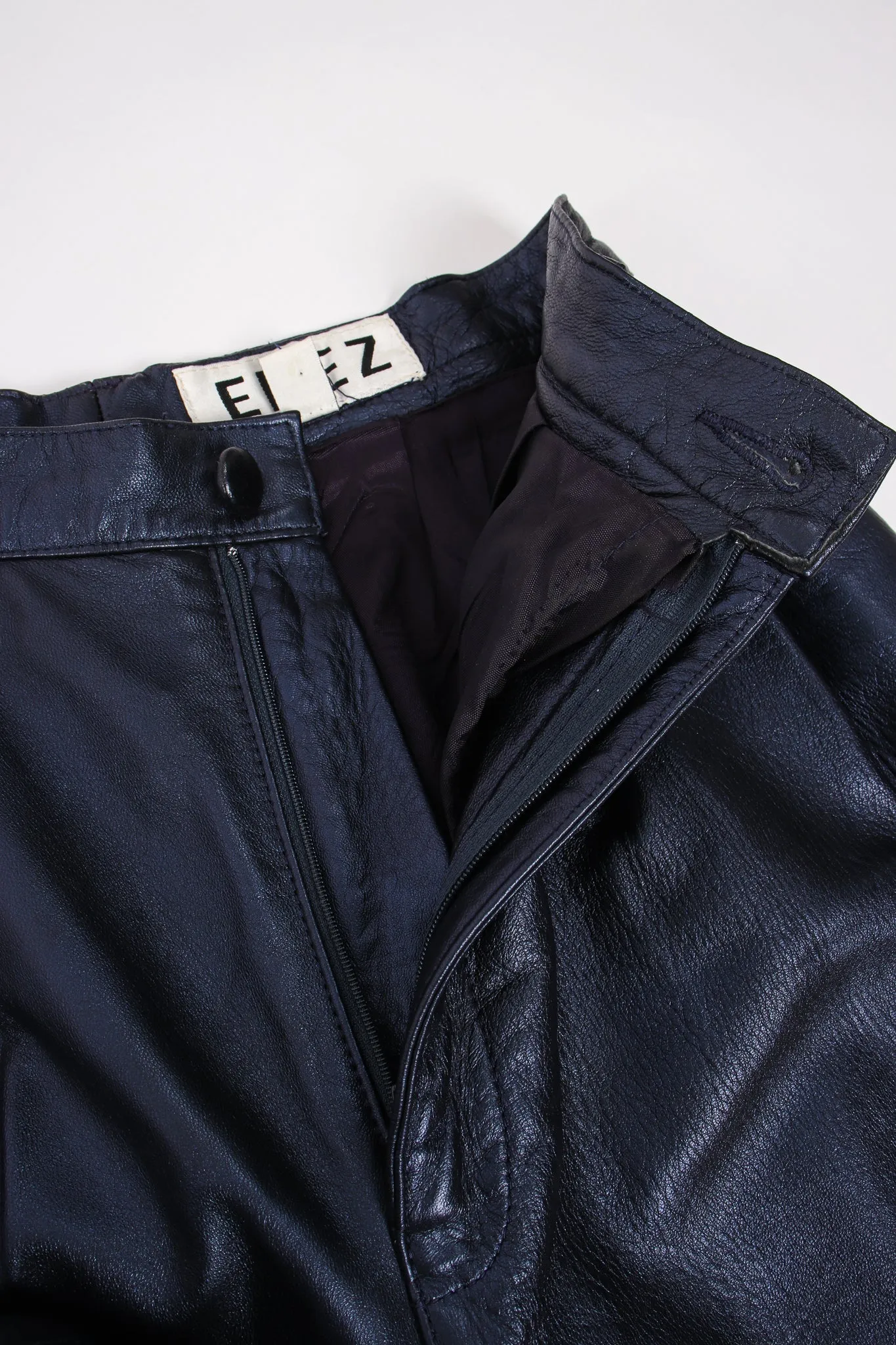 Metallic Pleated Leather Pant
