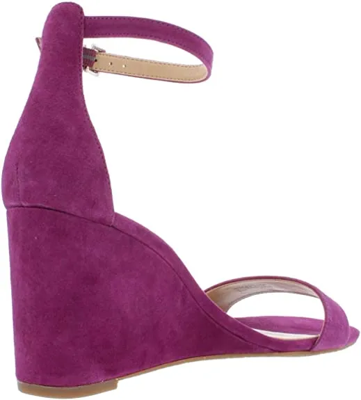 Michael Michael Kors Fiona Wedge Dress Sandals Size 8.5, Garnet, Size 8.5