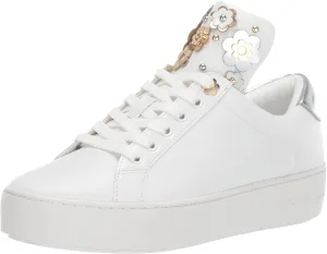 Michael Michael Kors Mindy Lace-Up Silver 8.5 M