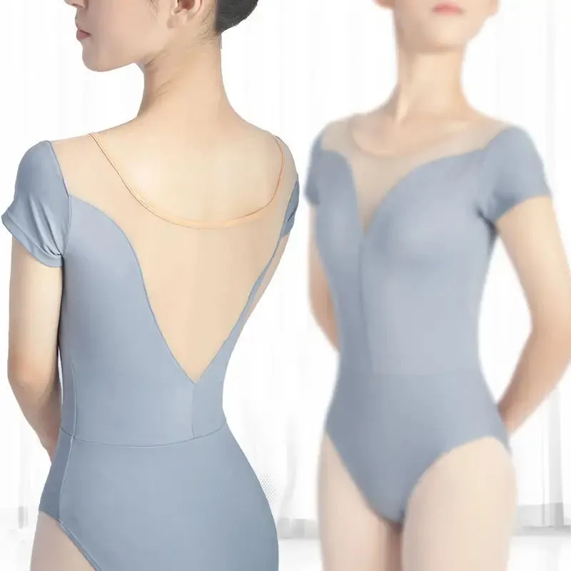 Milan Off the Shoulder Illusion Leotard