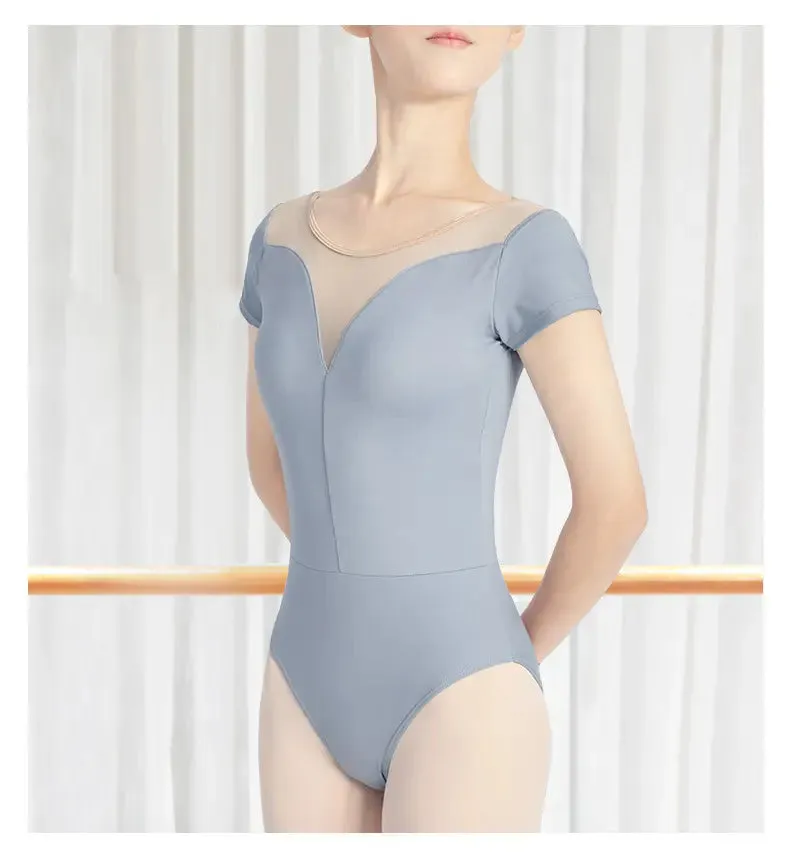 Milan Off the Shoulder Illusion Leotard