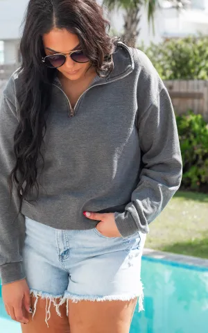 Mineral Wash Quarter Zip Baylor Weekender | SALTY WAVE  *DEAL-FINAL SALE