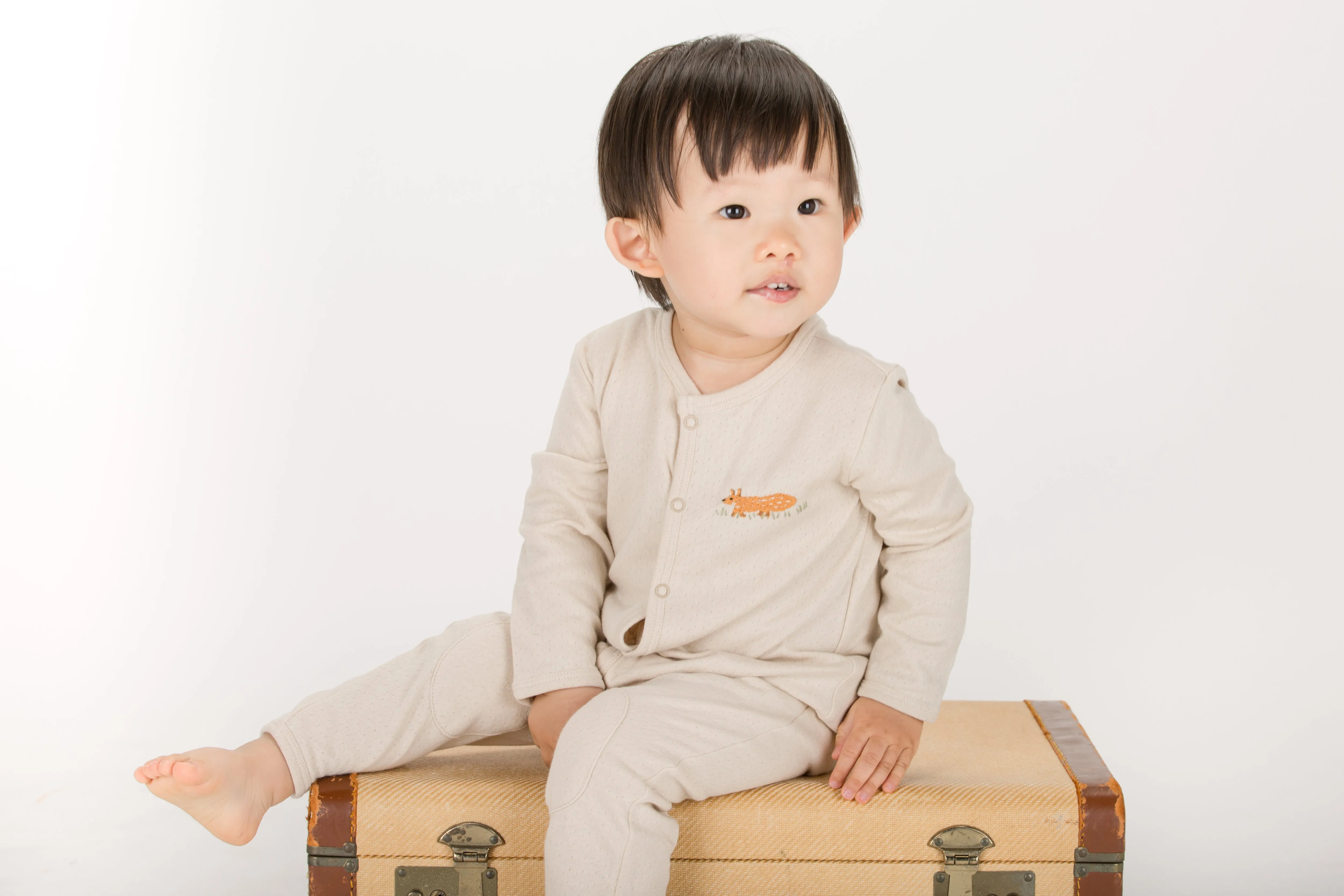 Mister Fox Playsuit, Camel