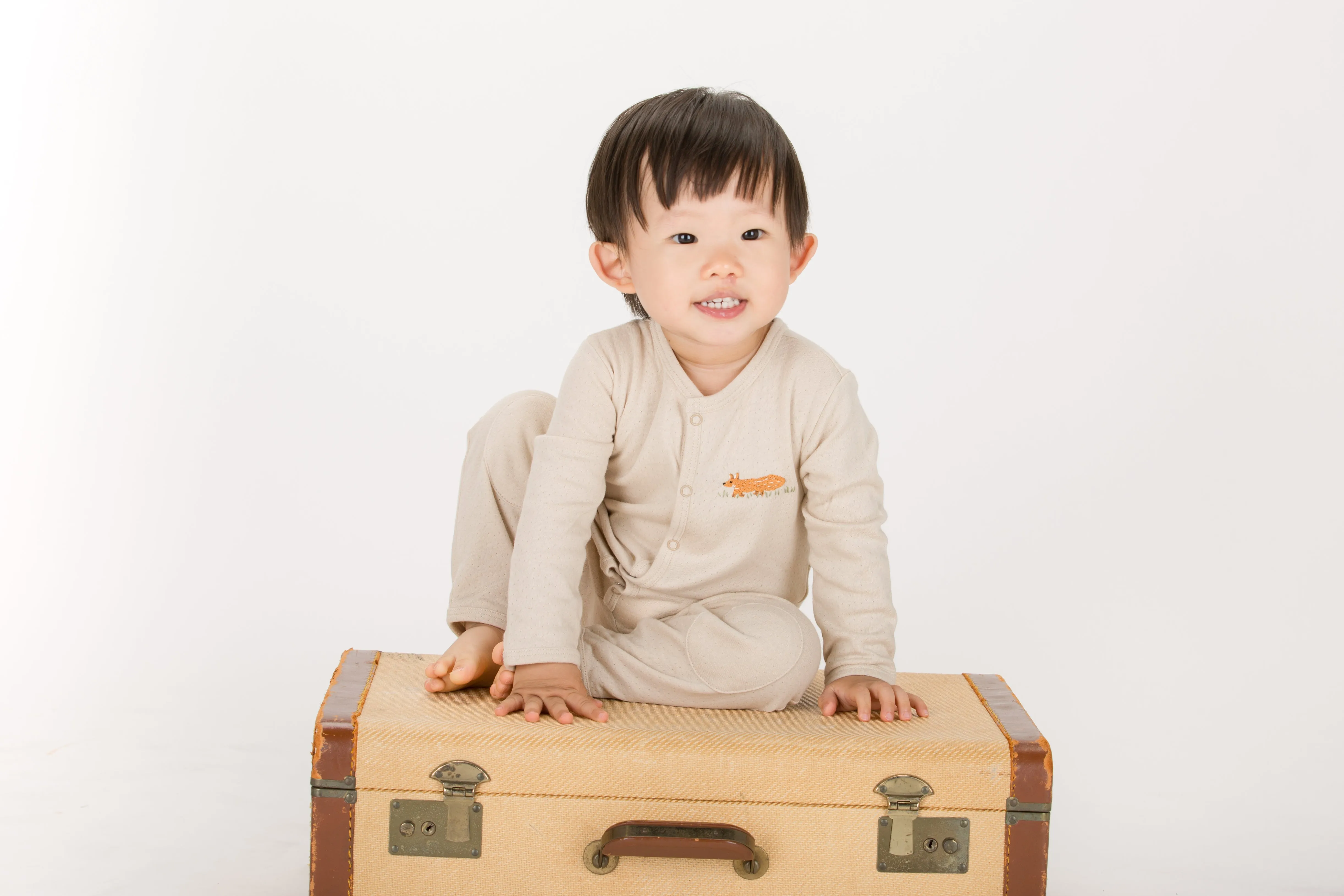 Mister Fox Playsuit, Camel