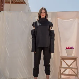 MONIQUE HIGH NECK LINEN SHIRT