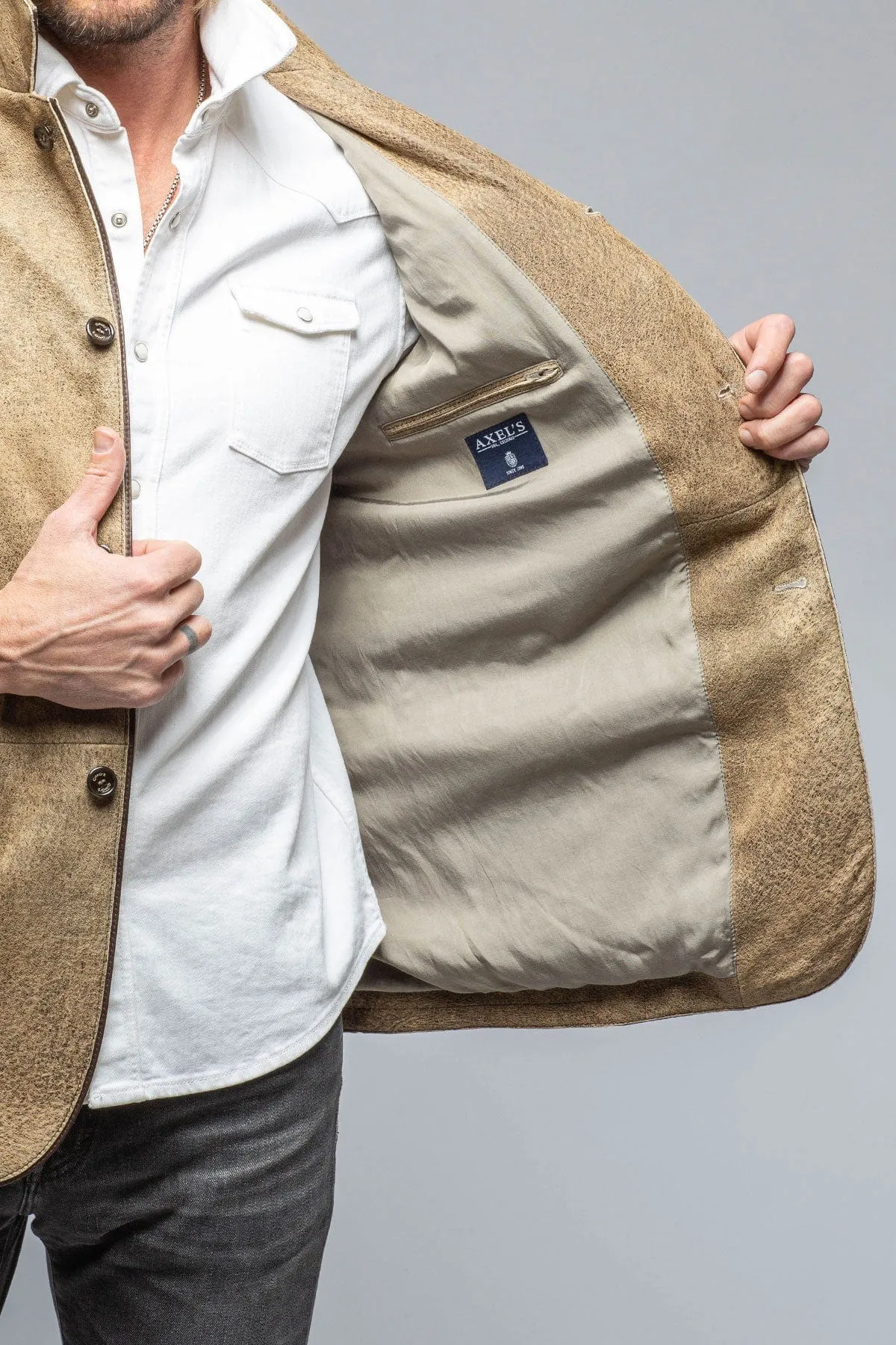 Mulholland Sport Jacket In Distressed Ice