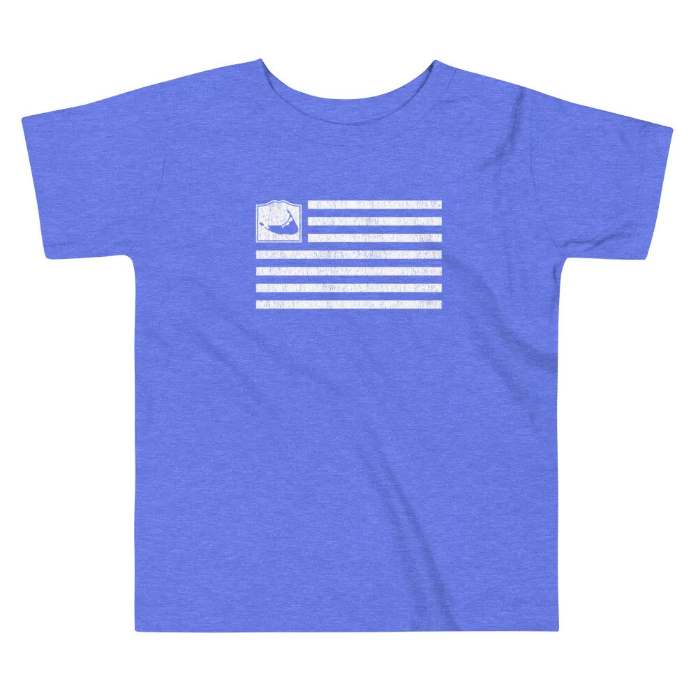 Nantucket Flag Toddler Short Sleeve T Shirt