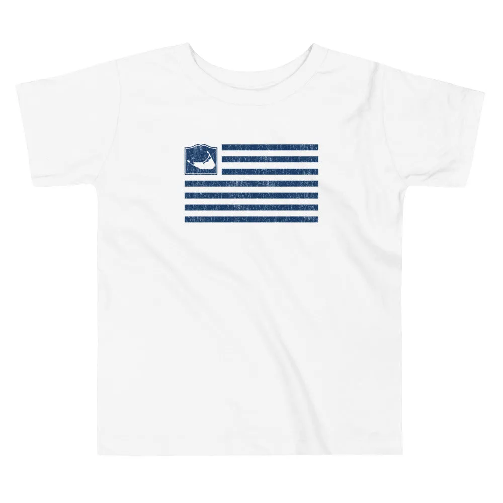 Nantucket Flag Toddler Short Sleeve T Shirt